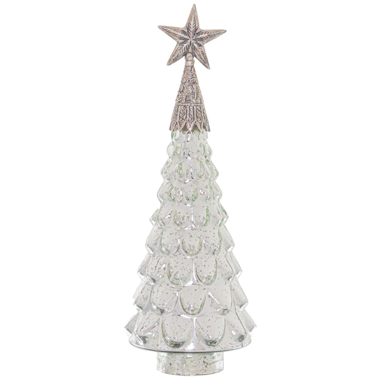 Noel Collection Textured Star Topped Decorative Small Tree - Eudemonia Home Goods