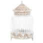 Decorative Silver Topped Trinket Jar - Eudemonia Home Goods