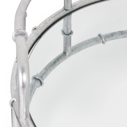 Silver Round Drinks Trolley - Eudemonia Home Goods
