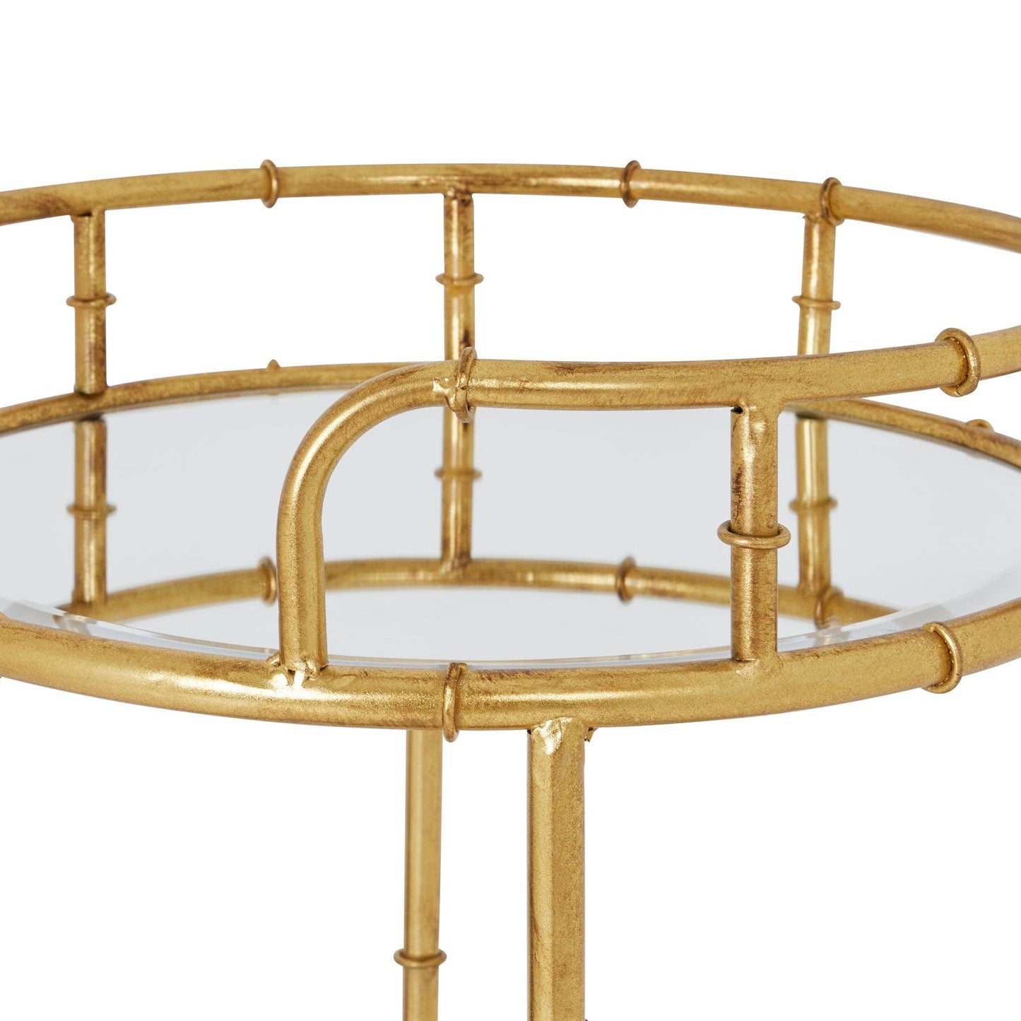 Gold Round Drinks Trolley - Eudemonia Home Goods