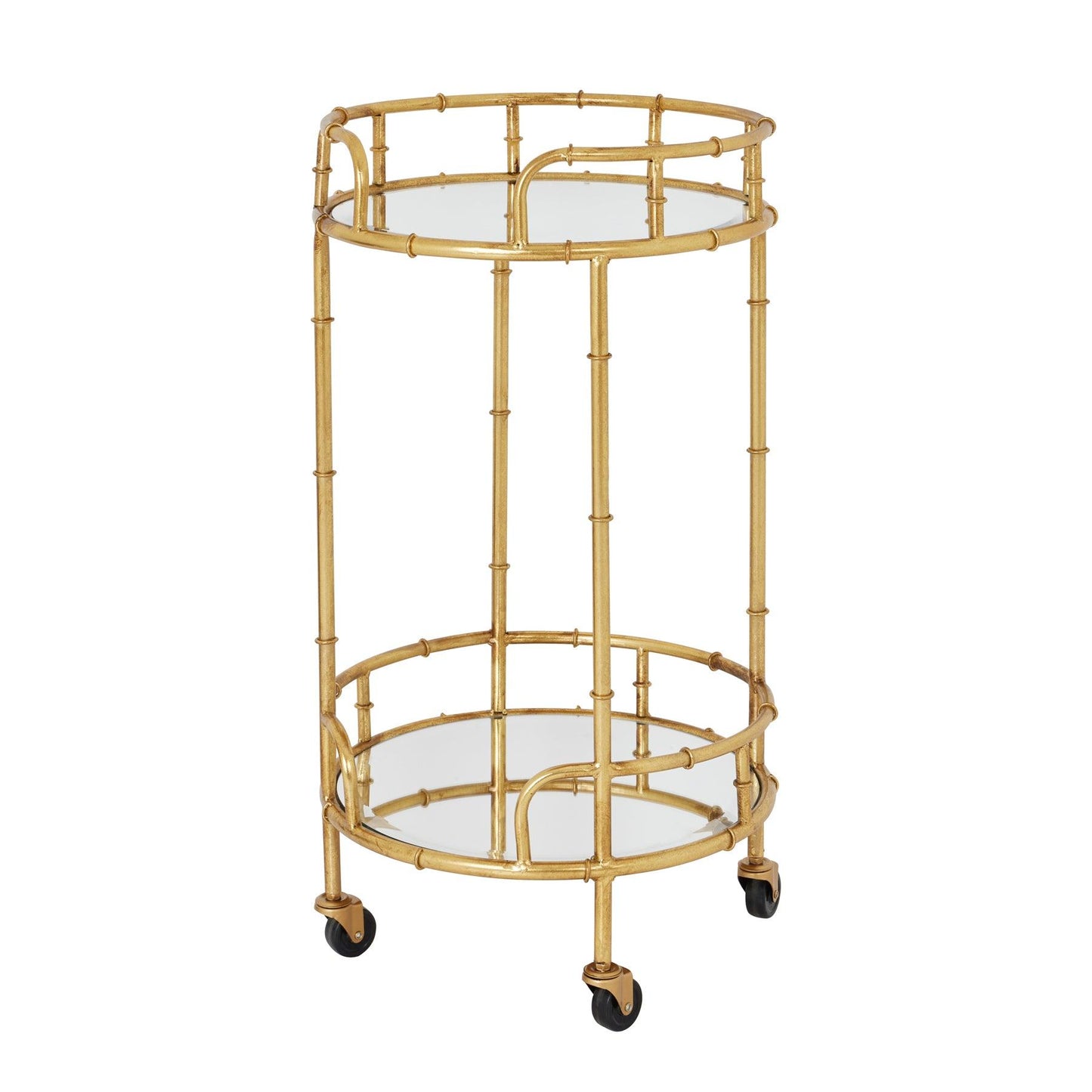 Gold Round Drinks Trolley - Eudemonia Home Goods