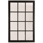 Black Wooden Window Mirror - Eudemonia Home Goods