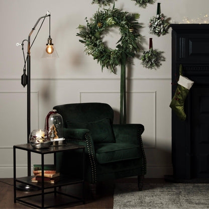 Large Nickel And Glass Cloche - Eudemonia Home Goods