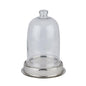 Large Nickel And Glass Cloche - Eudemonia Home Goods