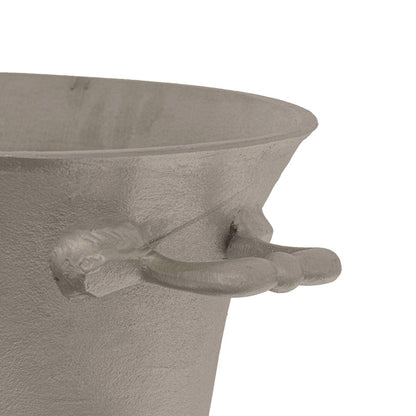 Large Antique Pewter Champagne Cooler - Eudemonia Home Goods