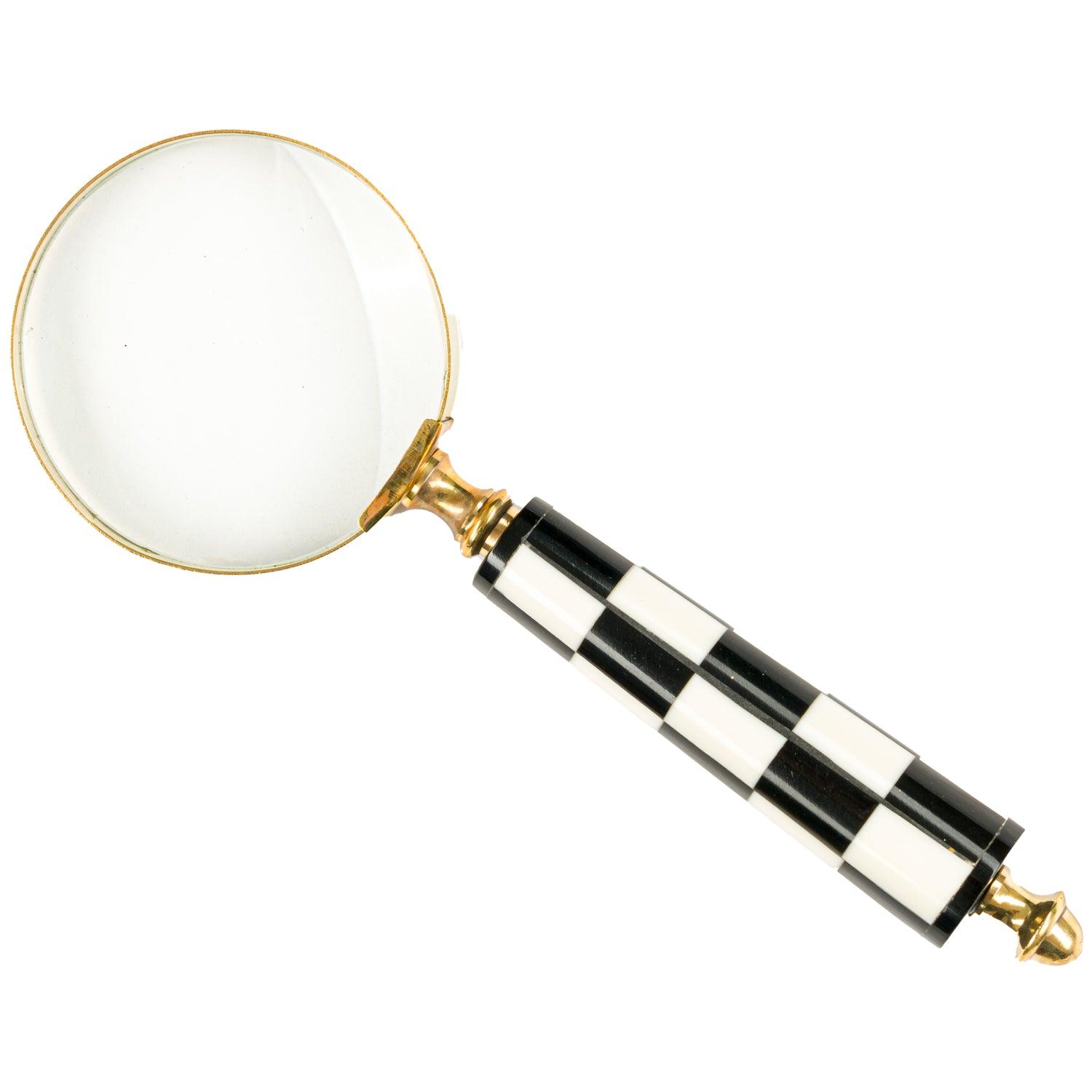 Checkered Magnifying Glass - Eudemonia Home Goods