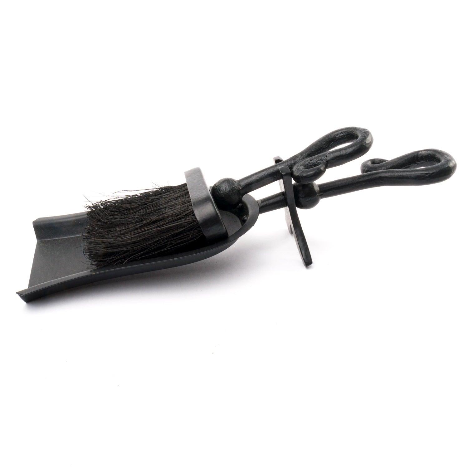 Black Crook Handled Hearth Tidy - Eudemonia Home Goods