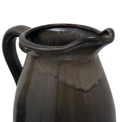 Large Olive Olpe Vase - Eudemonia Home Goods