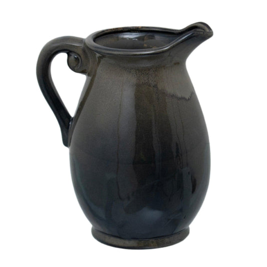 Large Olive Olpe Vase - Eudemonia Home Goods