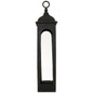 Farrah Collection Black Cast Tall Loop Top Lantern - Eudemonia Home Goods