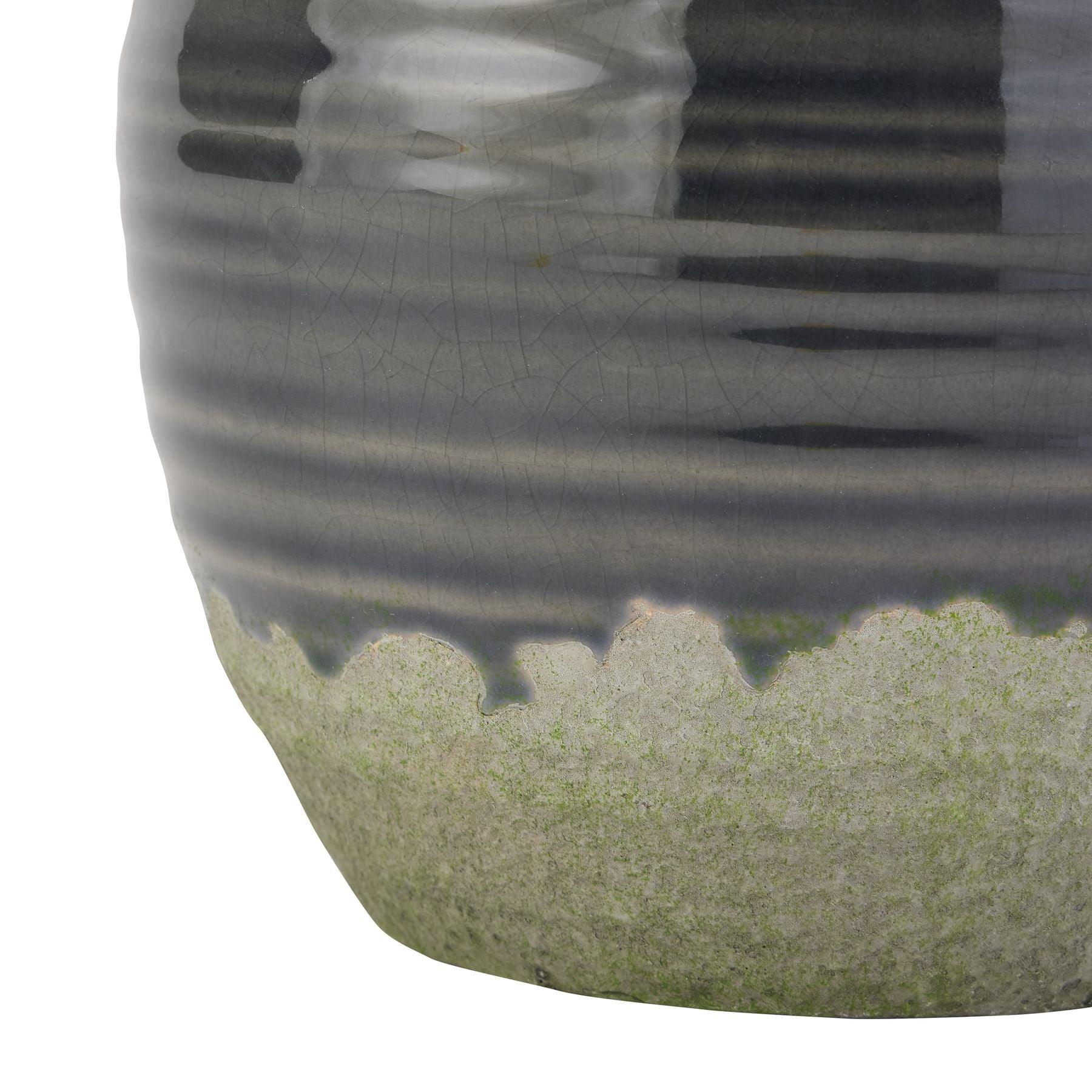 Seville Collection Navy Squat Vase - Eudemonia Home Goods