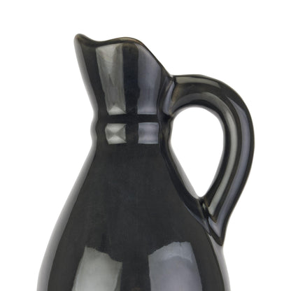 Decorative Tall Navy Stoneware Jug - Eudemonia Home Goods