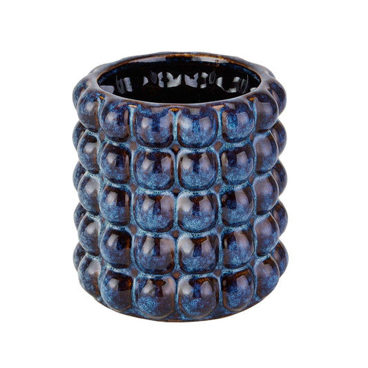 Seville Collection Indigo Bubble Planter - Eudemonia Home Goods