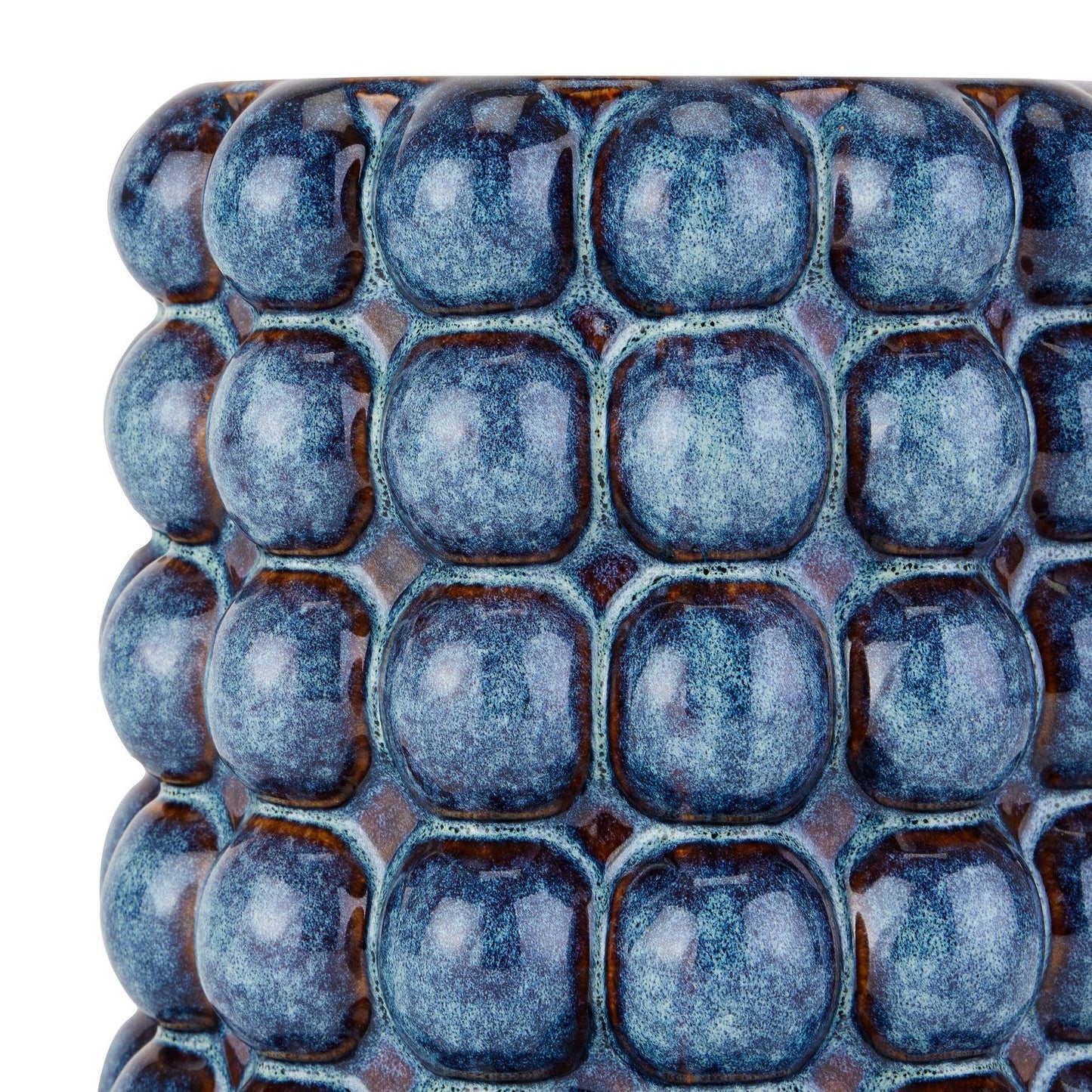 Seville Collection Large Indigo Bubble Planter - Eudemonia Home Goods