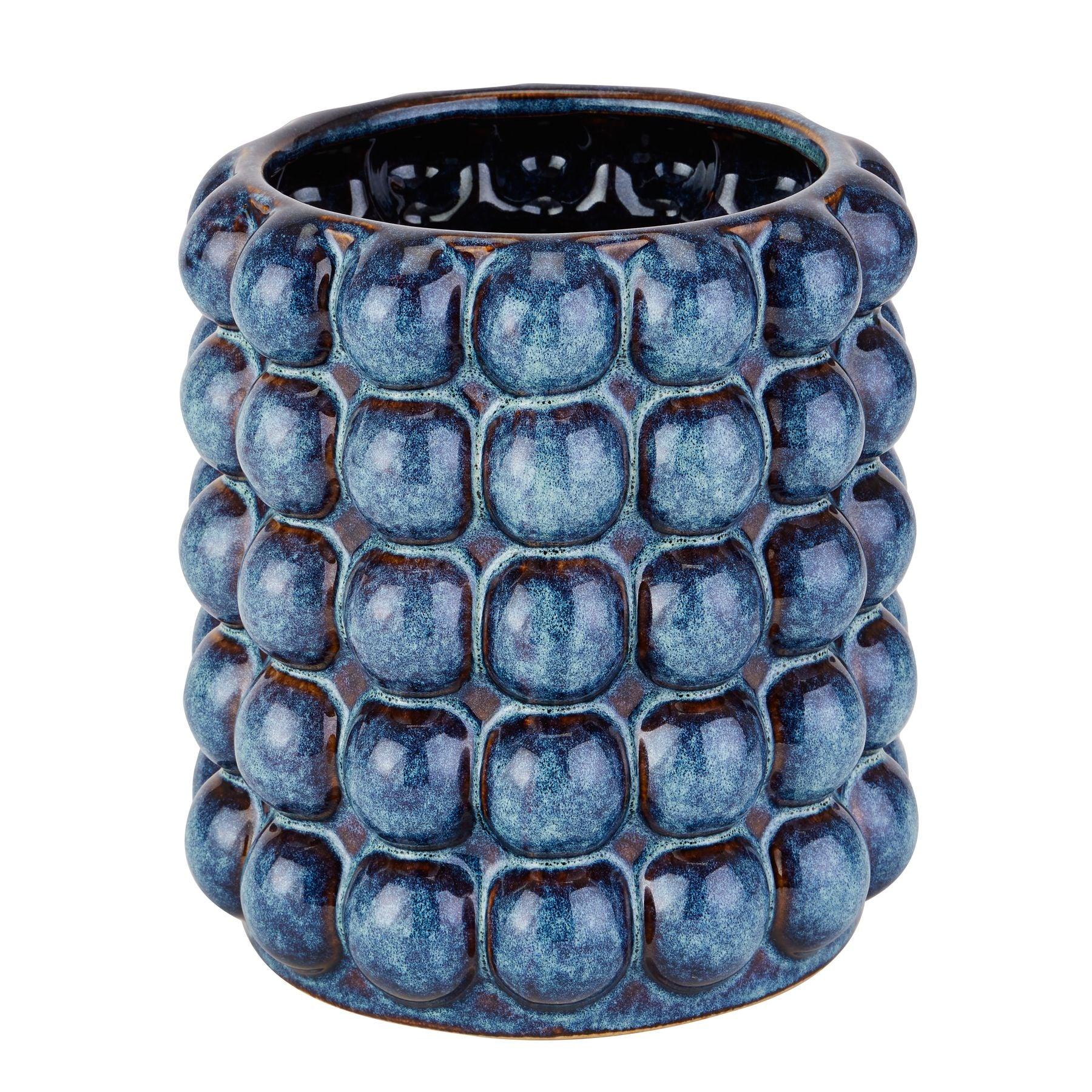 Seville Collection Large Indigo Bubble Planter - Eudemonia Home Goods