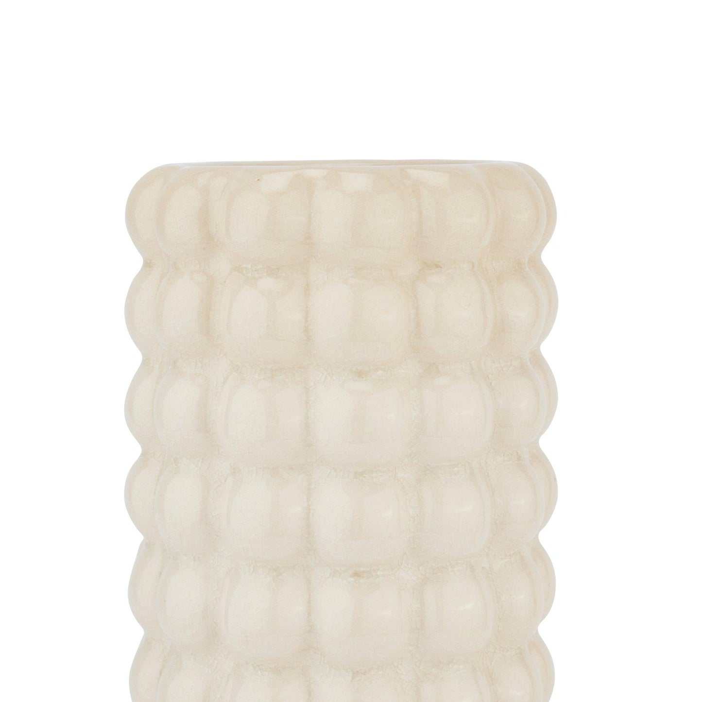 Seville Collection Cream Bubble Vase - Eudemonia Home Goods