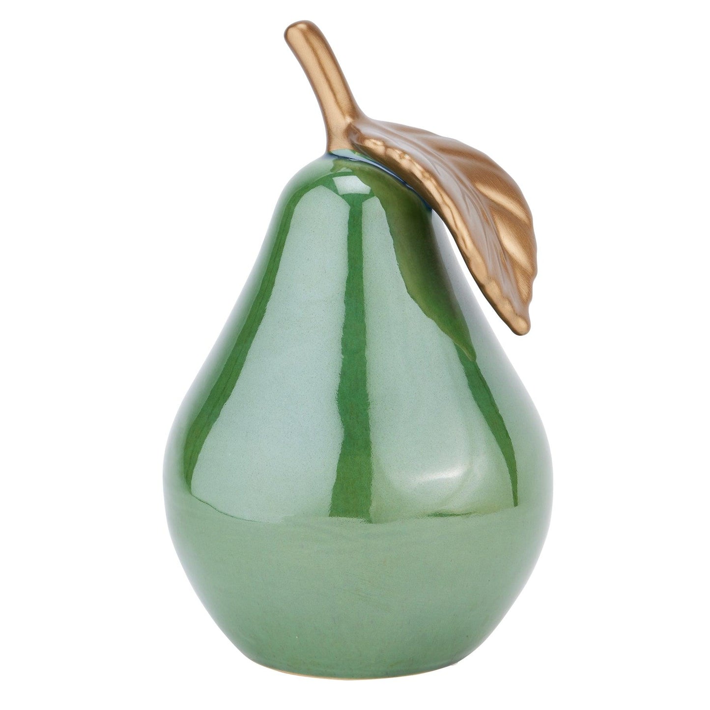 Large Ceramic Green Pear - Eudemonia Home Goods