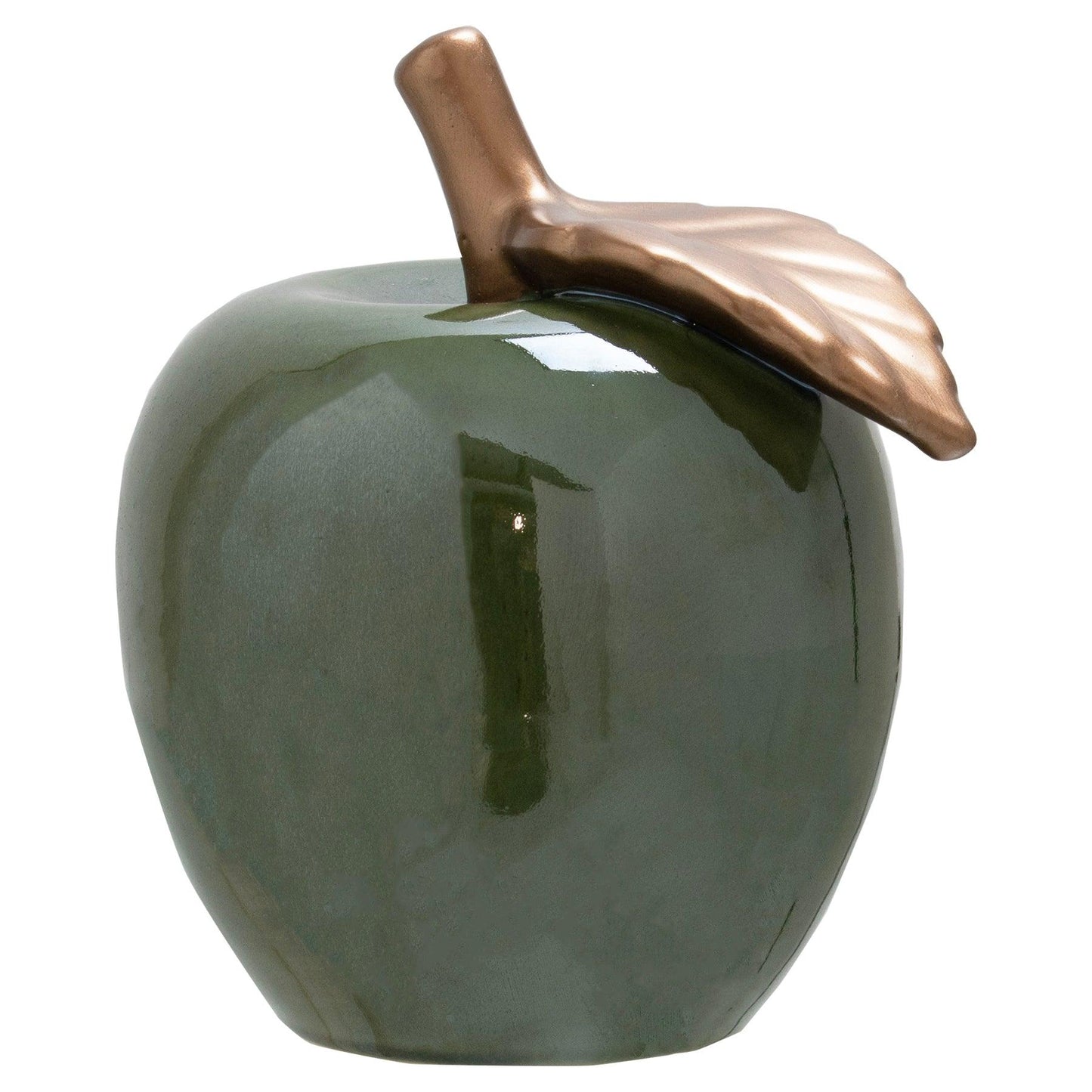 Large Ceramic Green Apple - Eudemonia Home Goods
