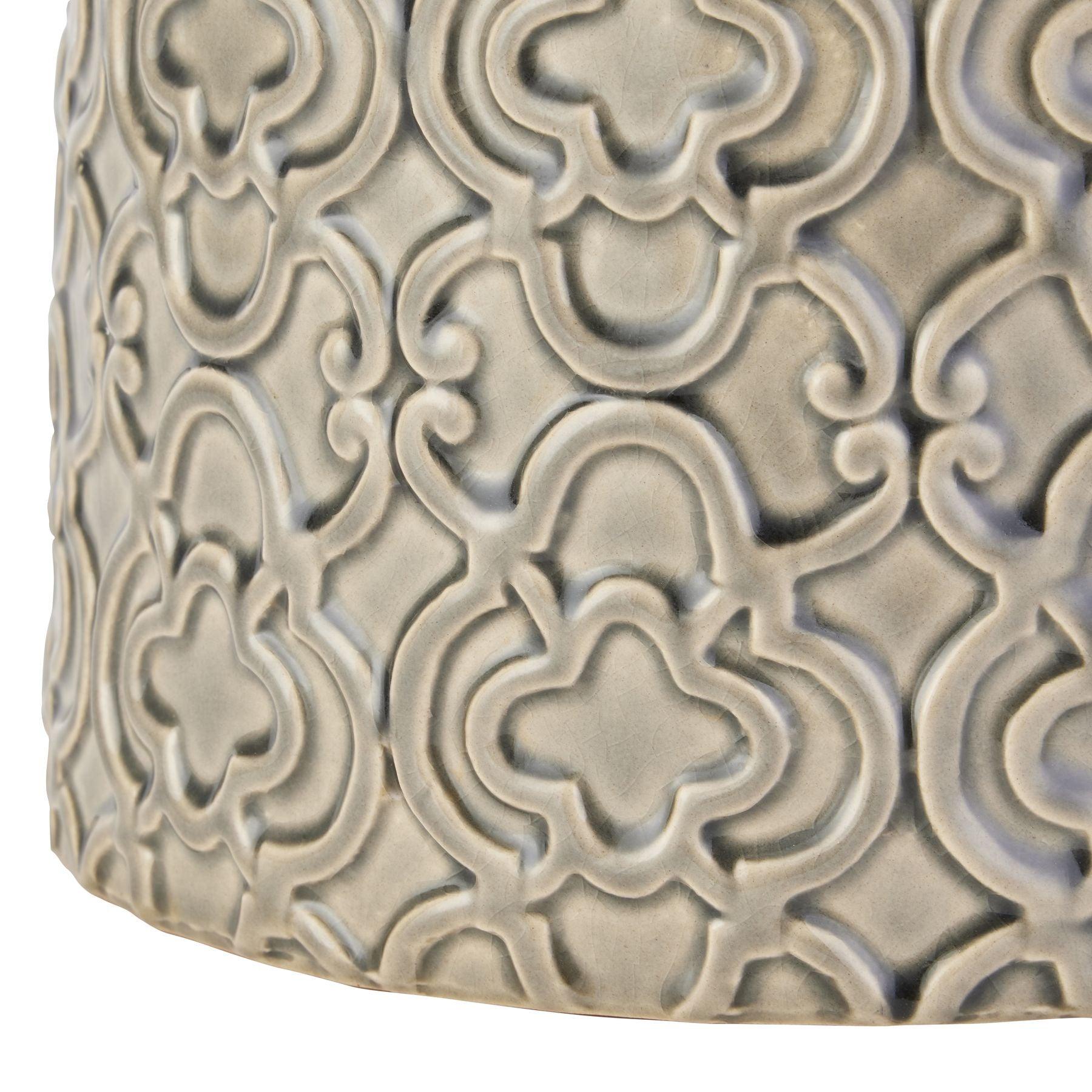 Seville Collection Grey Marrakesh Urn - Eudemonia Home Goods