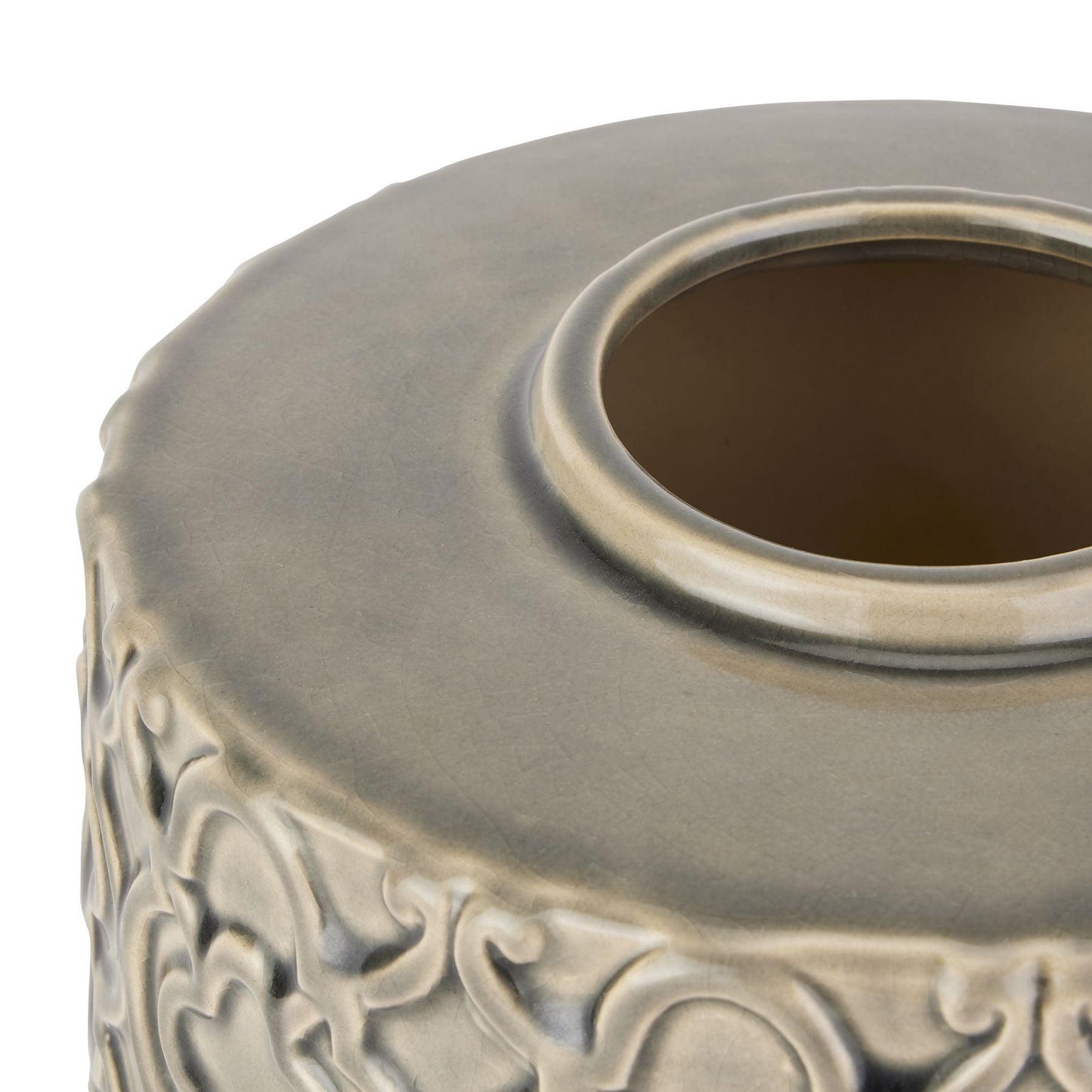 Seville Collection Grey Marrakesh Urn - Eudemonia Home Goods