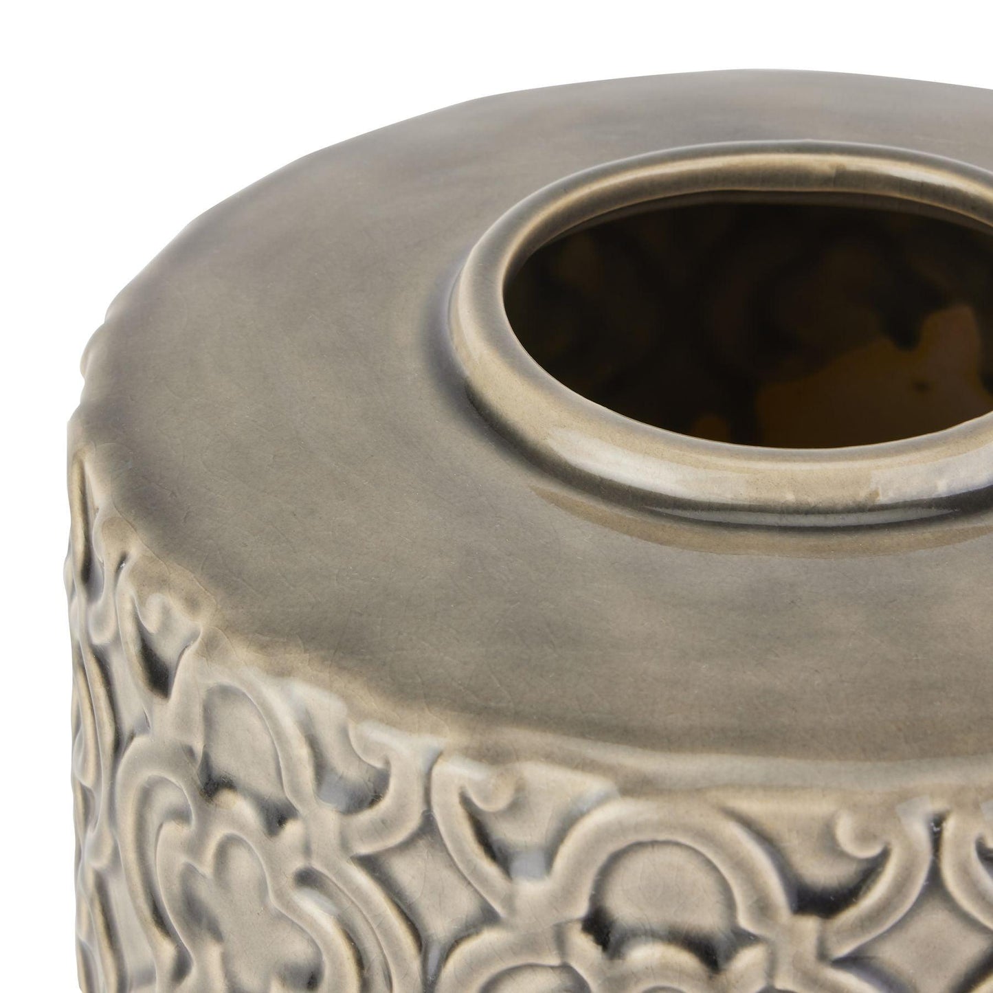Seville Collection Large Grey Marrakesh Urn - Eudemonia Home Goods