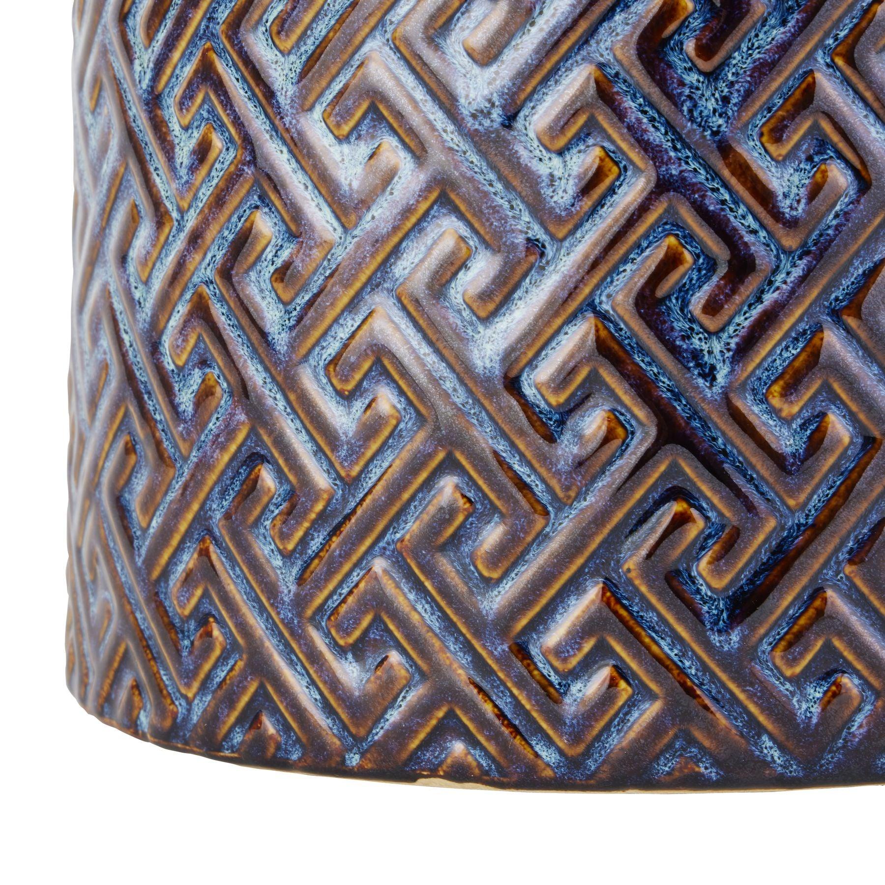 Seville Collection Indigo Azero Urn - Eudemonia Home Goods