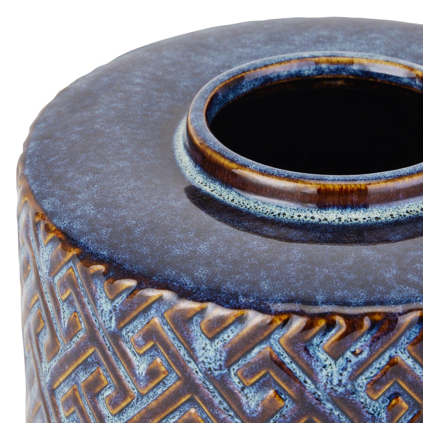 Seville Collection Indigo Azero Urn - Eudemonia Home Goods