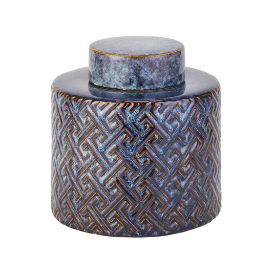 Seville Collection Indigo Azero Urn - Eudemonia Home Goods