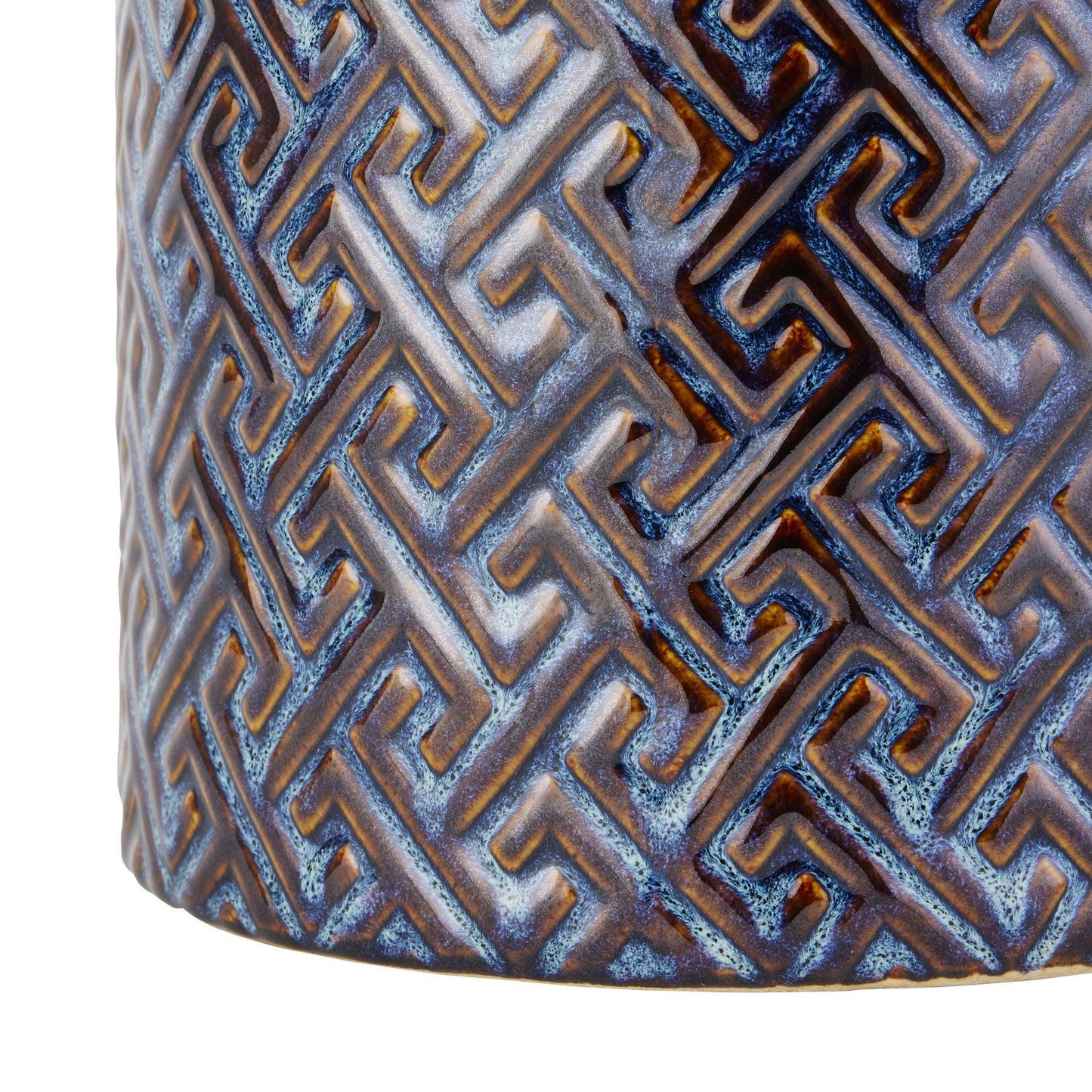 Seville Collection Large Indigo Azero Urn - Eudemonia Home Goods