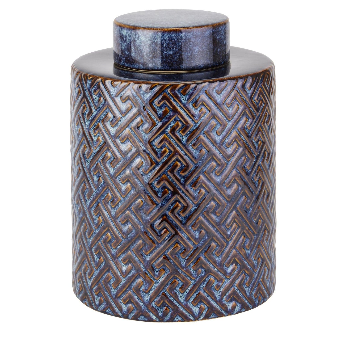 Seville Collection Large Indigo Azero Urn - Eudemonia Home Goods
