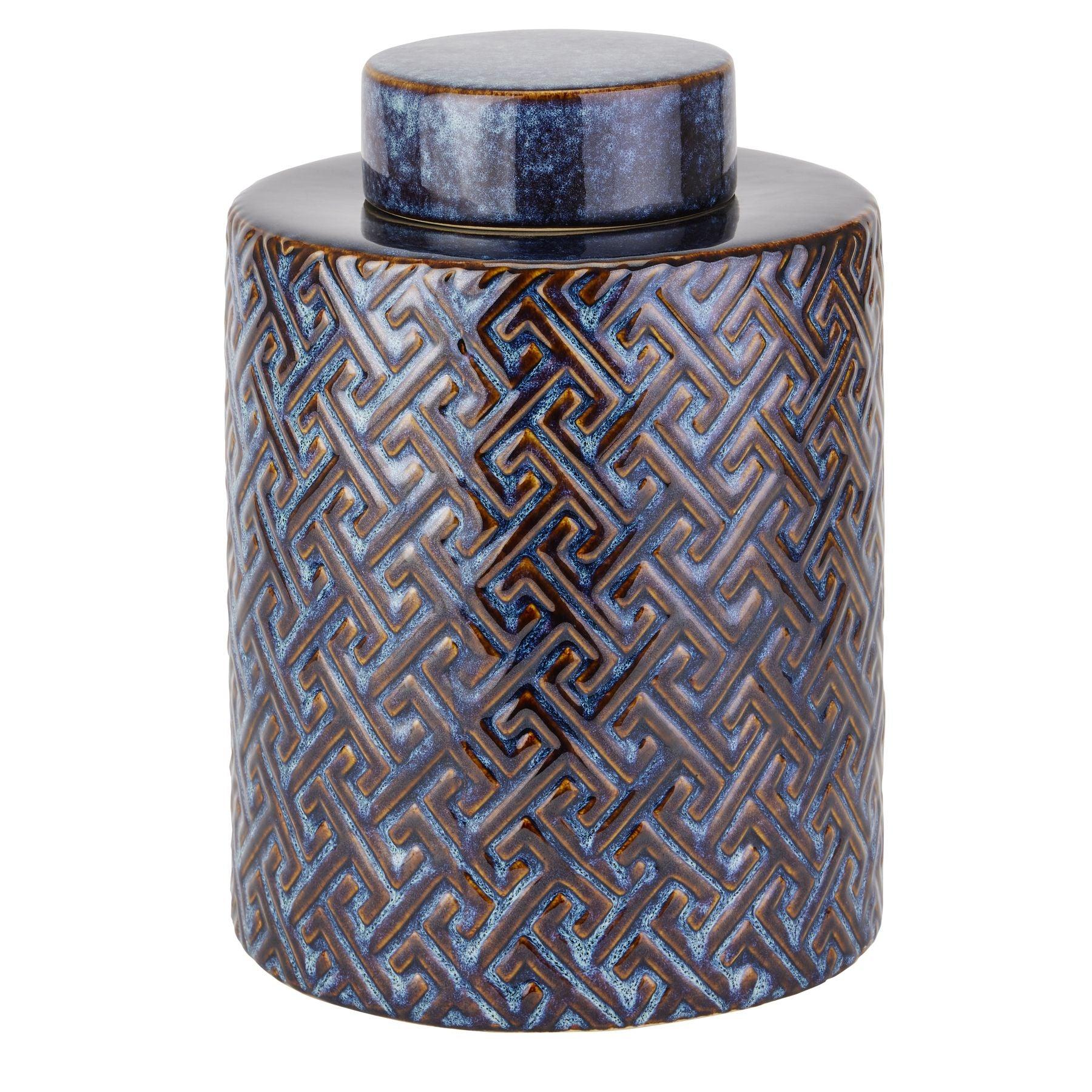 Seville Collection Large Indigo Azero Urn - Eudemonia Home Goods