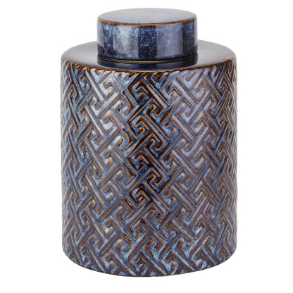 Seville Collection Large Indigo Azero Urn - Eudemonia Home Goods