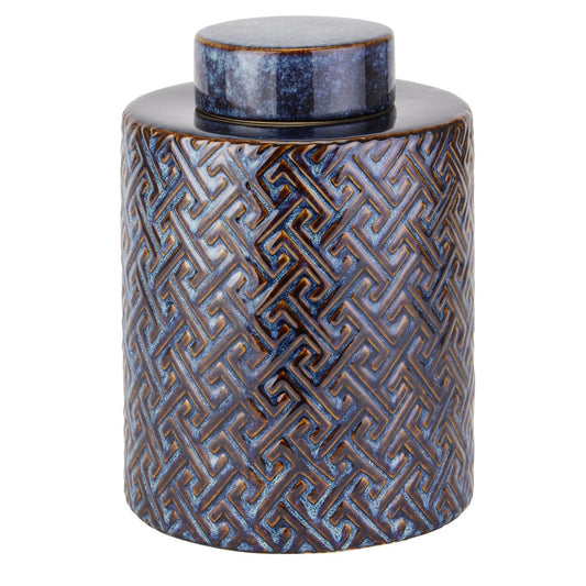 Seville Collection Large Indigo Azero Urn - Eudemonia Home Goods