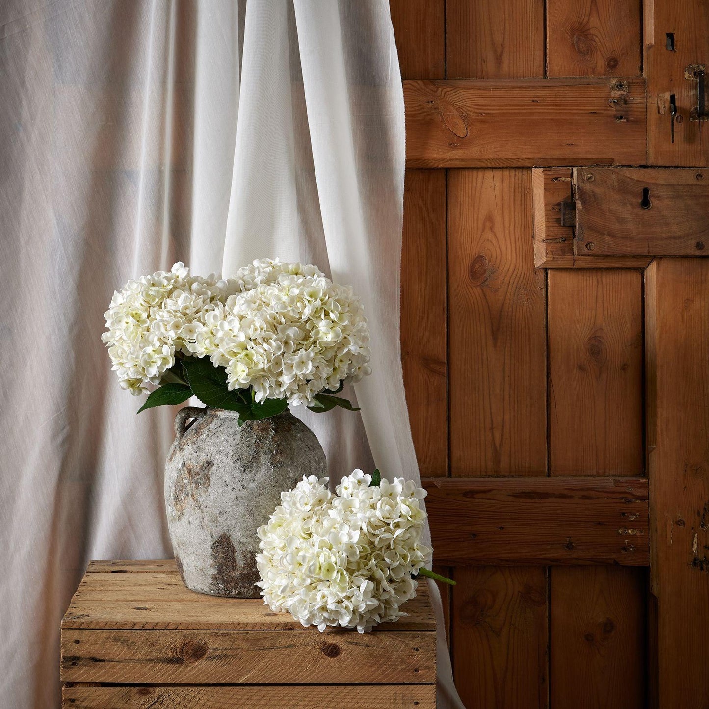 White Hydrangea Bunch - Eudemonia Home Goods
