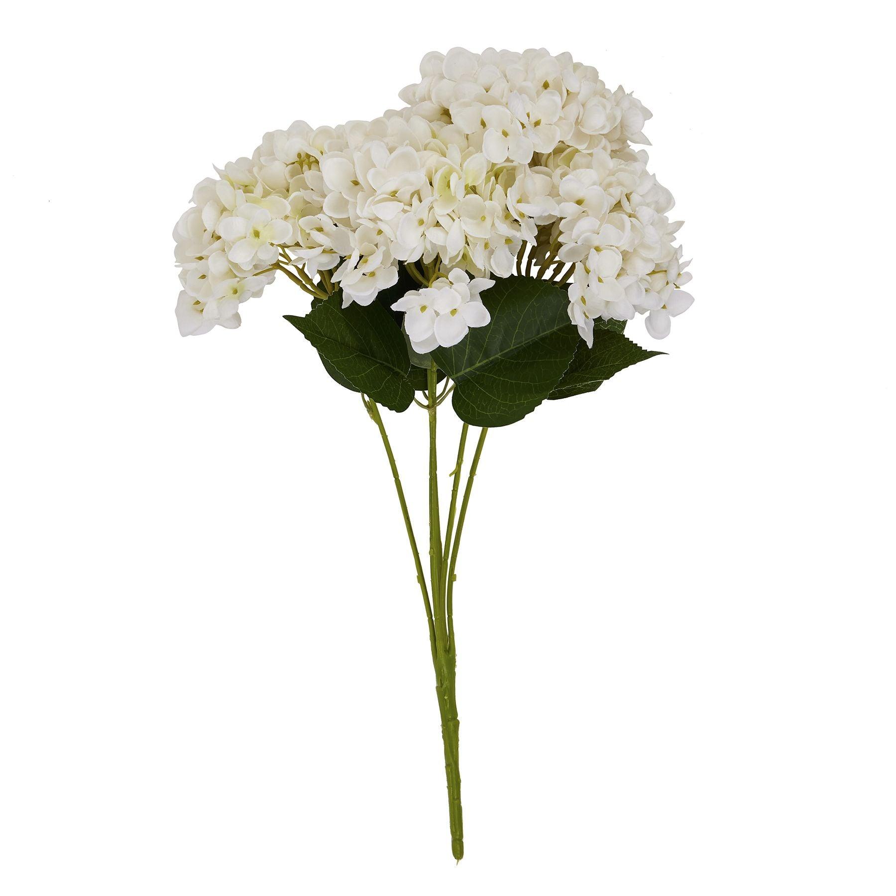 White Hydrangea Bunch - Eudemonia Home Goods