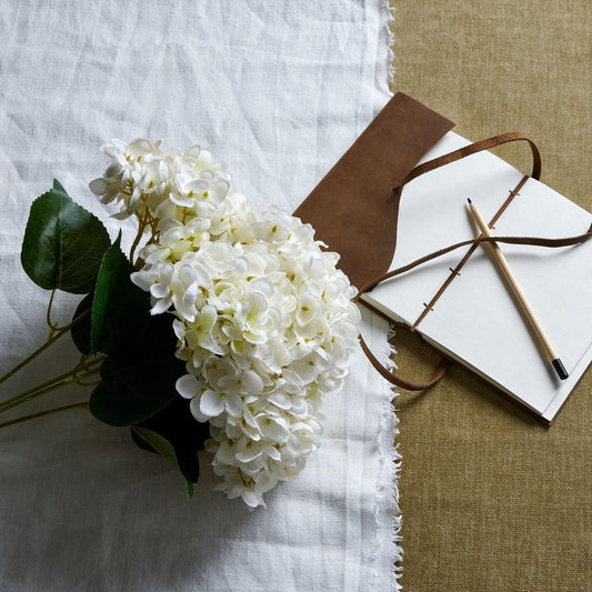 White Hydrangea Bunch - Eudemonia Home Goods