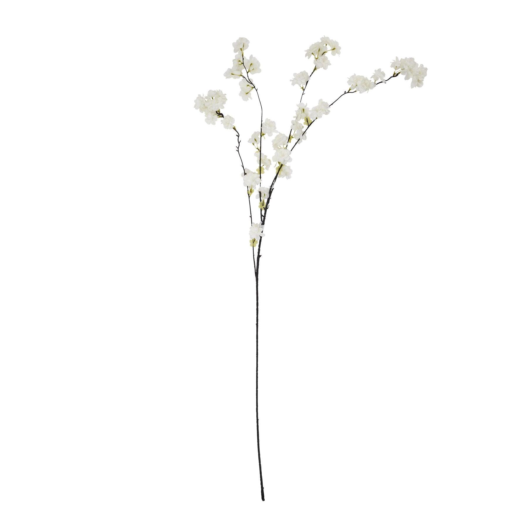 Large White Cherry Blossom Stem - Eudemonia Home Goods