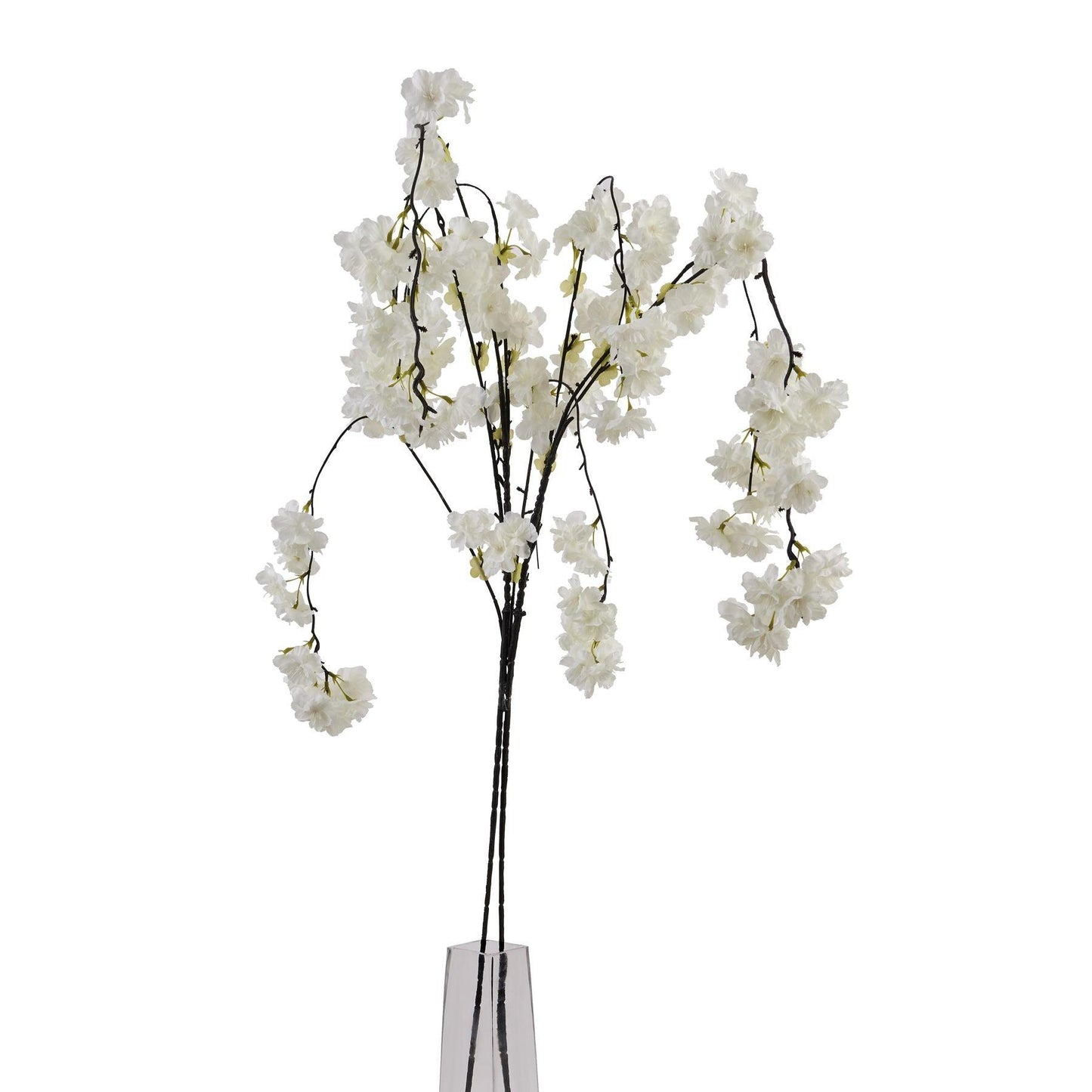 Large White Cherry Blossom Stem - Eudemonia Home Goods