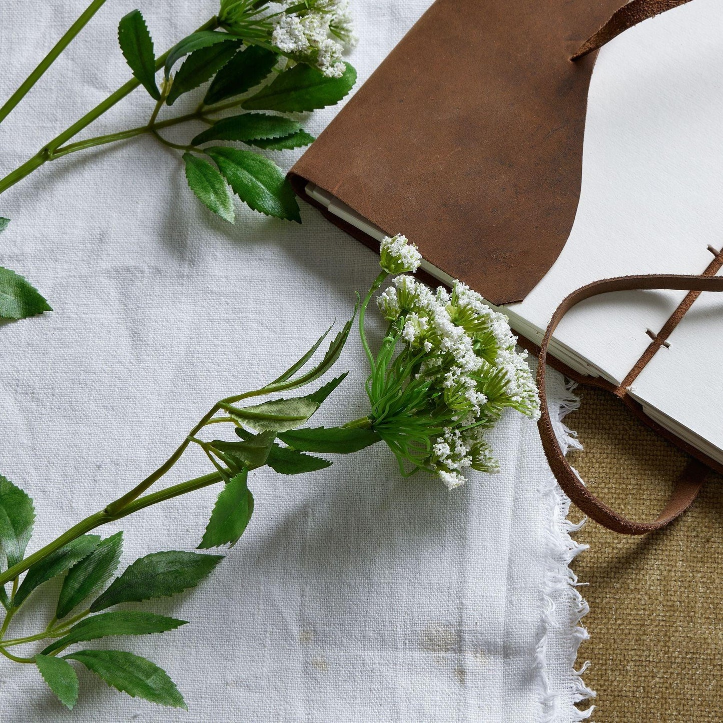 Faux White Cow Parsley Ammi - Eudemonia Home Goods
