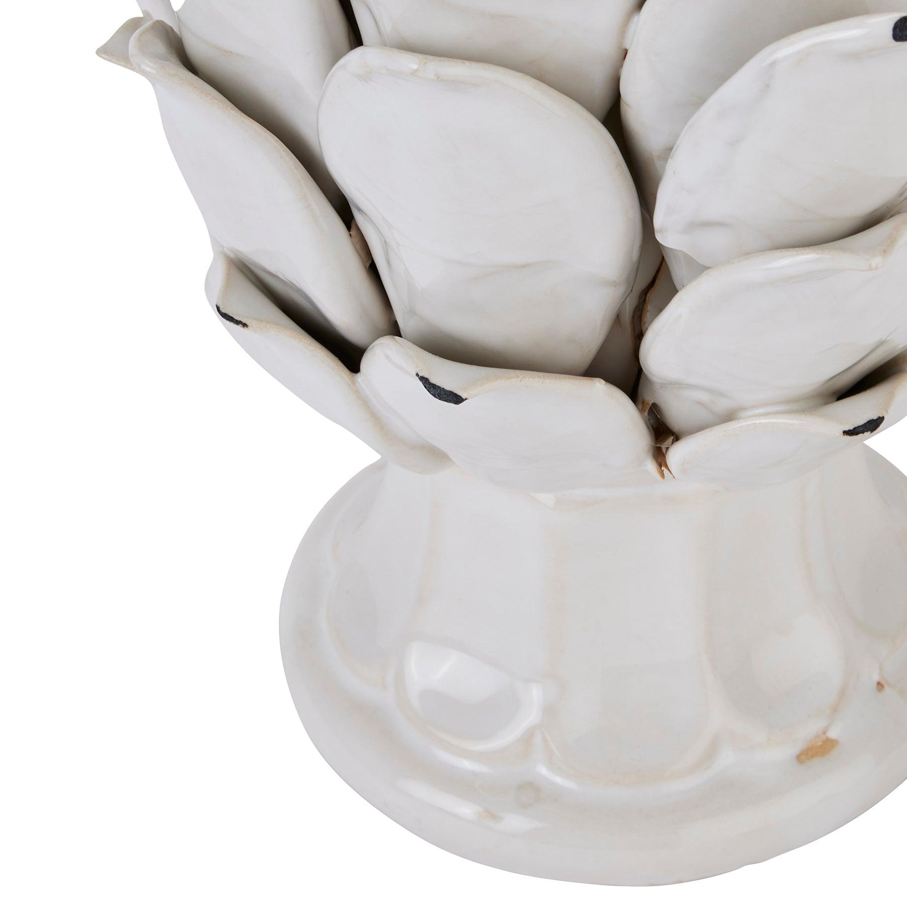 Large Ivory Chianti Artichoke - Eudemonia Home Goods