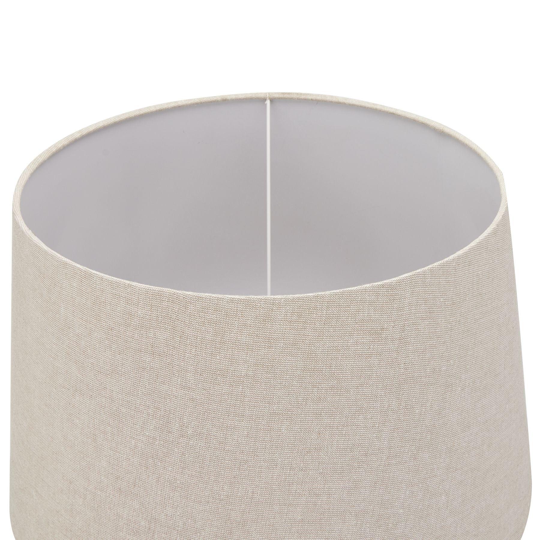 Delaney Natural Wash Urn Lamp With Linen Shade - Eudemonia Home Goods