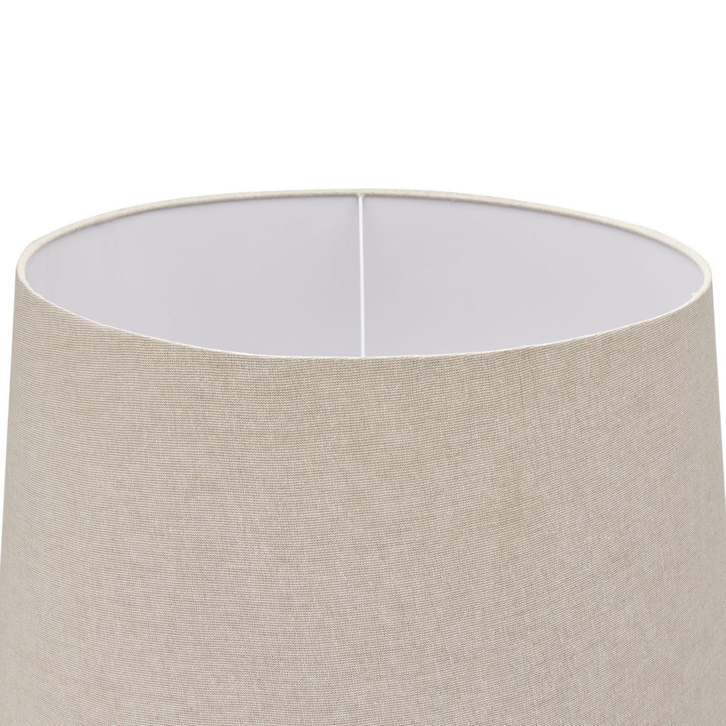 Delaney Grey Droplet Floor Lamp With Linen Shade - Eudemonia Home Goods