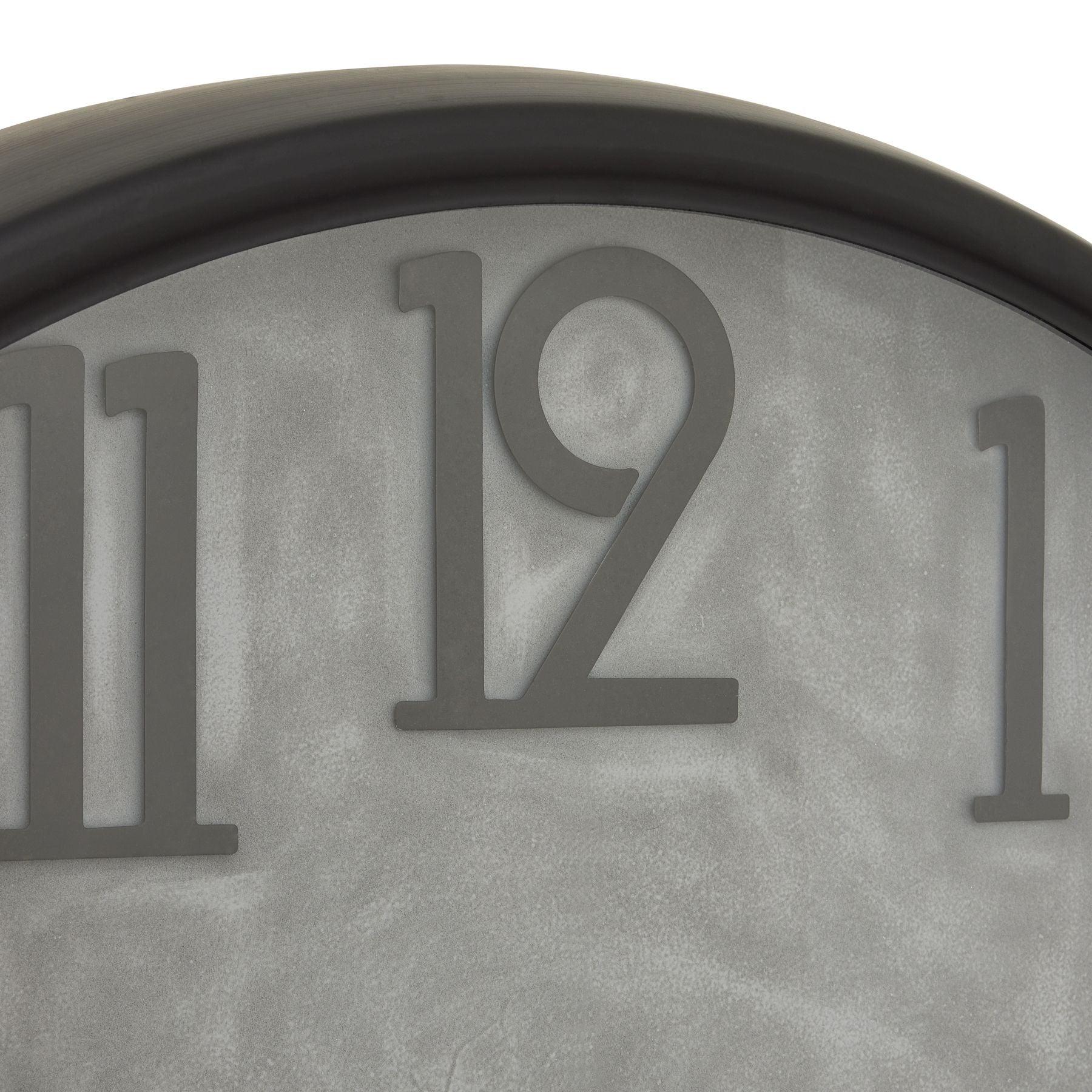 Soho Concrete Effect Large Clock - Eudemonia Home Goods