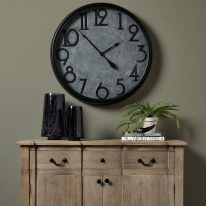 Soho Concrete Effect Large Clock - Eudemonia Home Goods