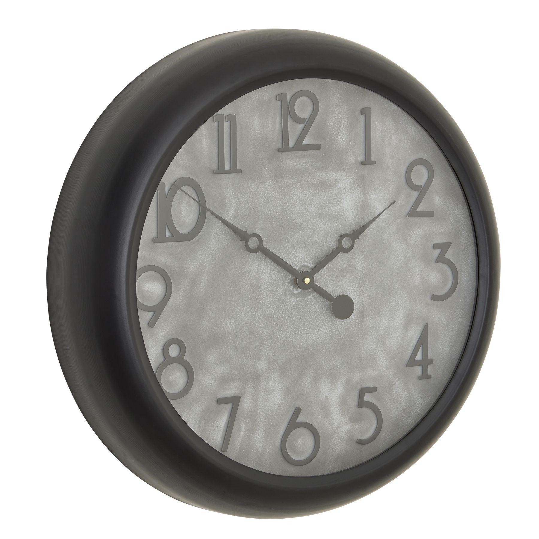 Soho Concrete Effect Clock - Eudemonia Home Goods