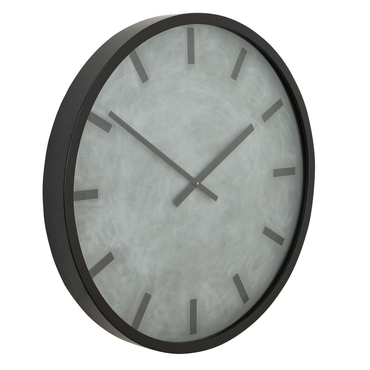 Large Concrete Effect Station Clock - Eudemonia Home Goods