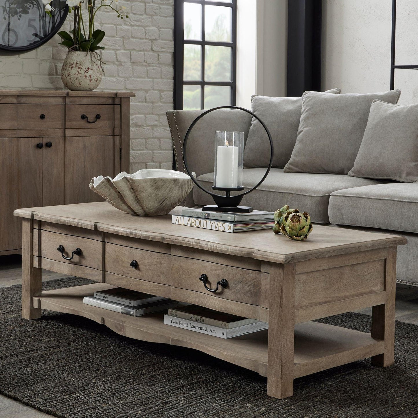 Copgrove Collection 2 Drawer Coffee Table - Eudemonia Home Goods