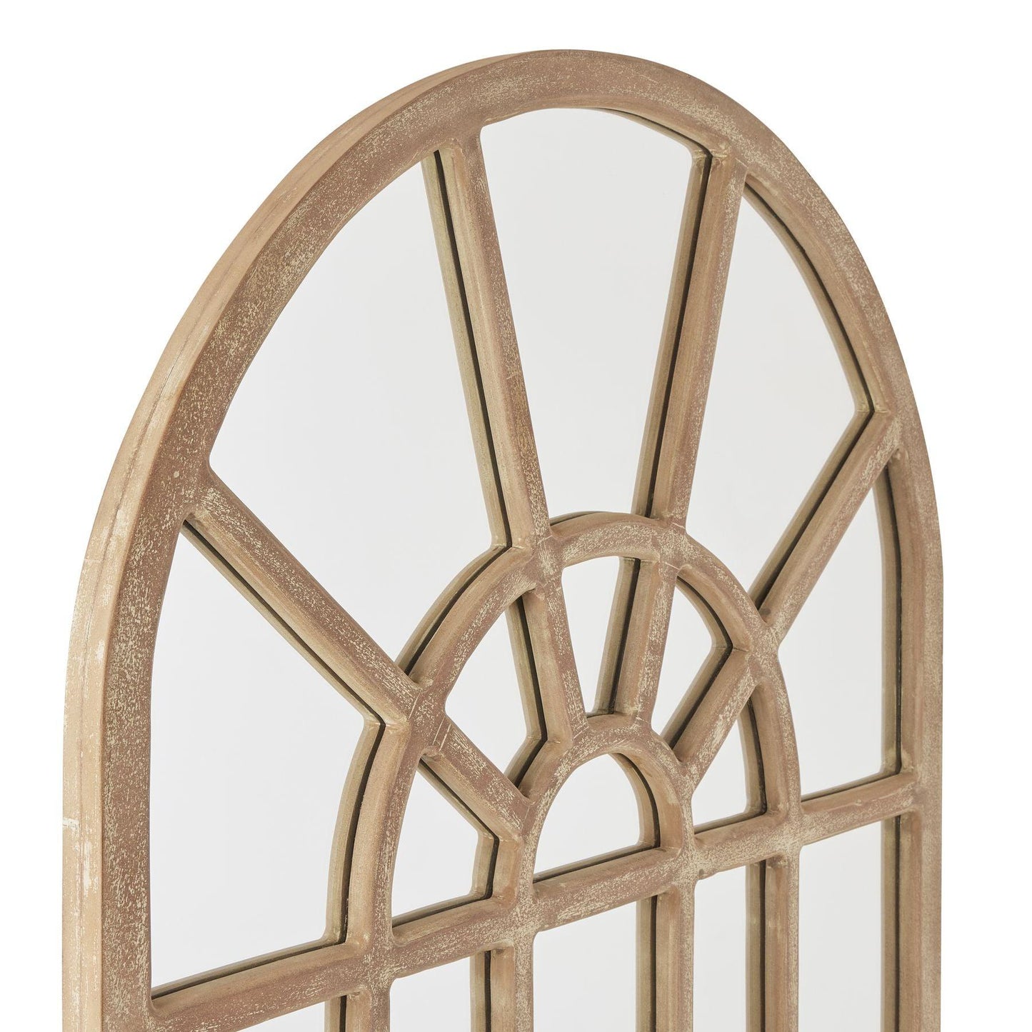 Copgrove Collection Arched Paned Wall Mirror - Eudemonia Home Goods