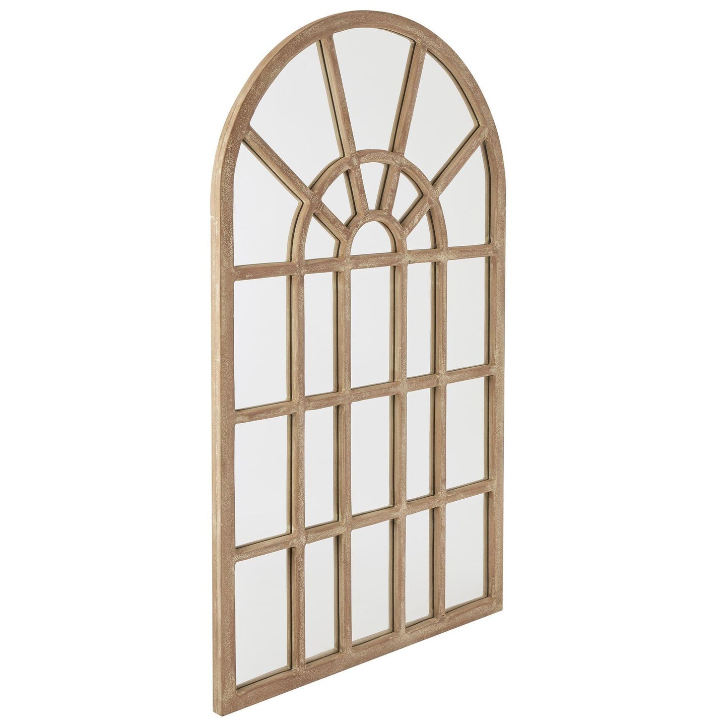 Copgrove Collection Arched Paned Wall Mirror - Eudemonia Home Goods