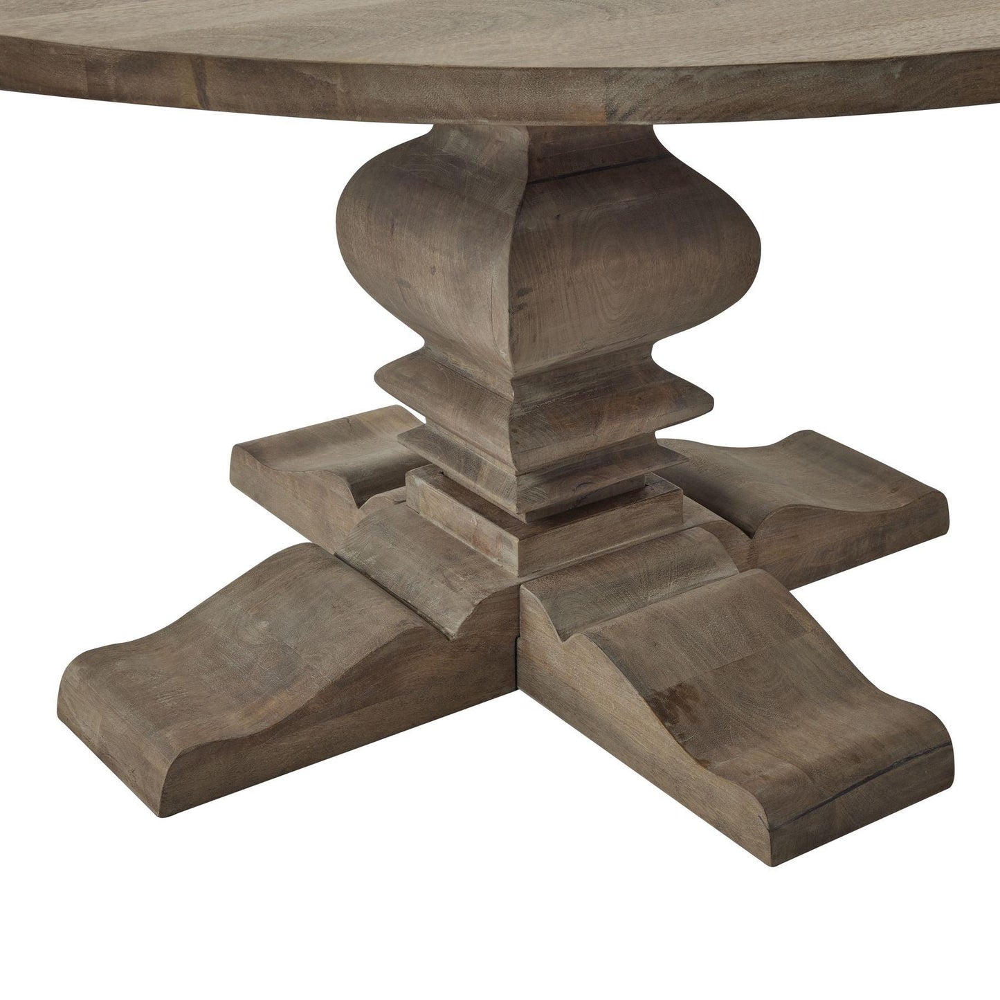 Copgrove Collection Round Pedestal Dining Table - Eudemonia Home Goods